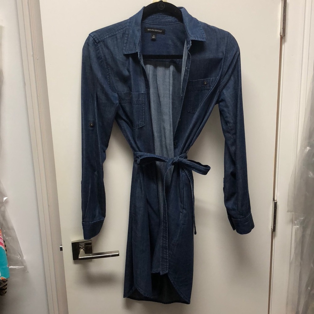 Jean shirt dress